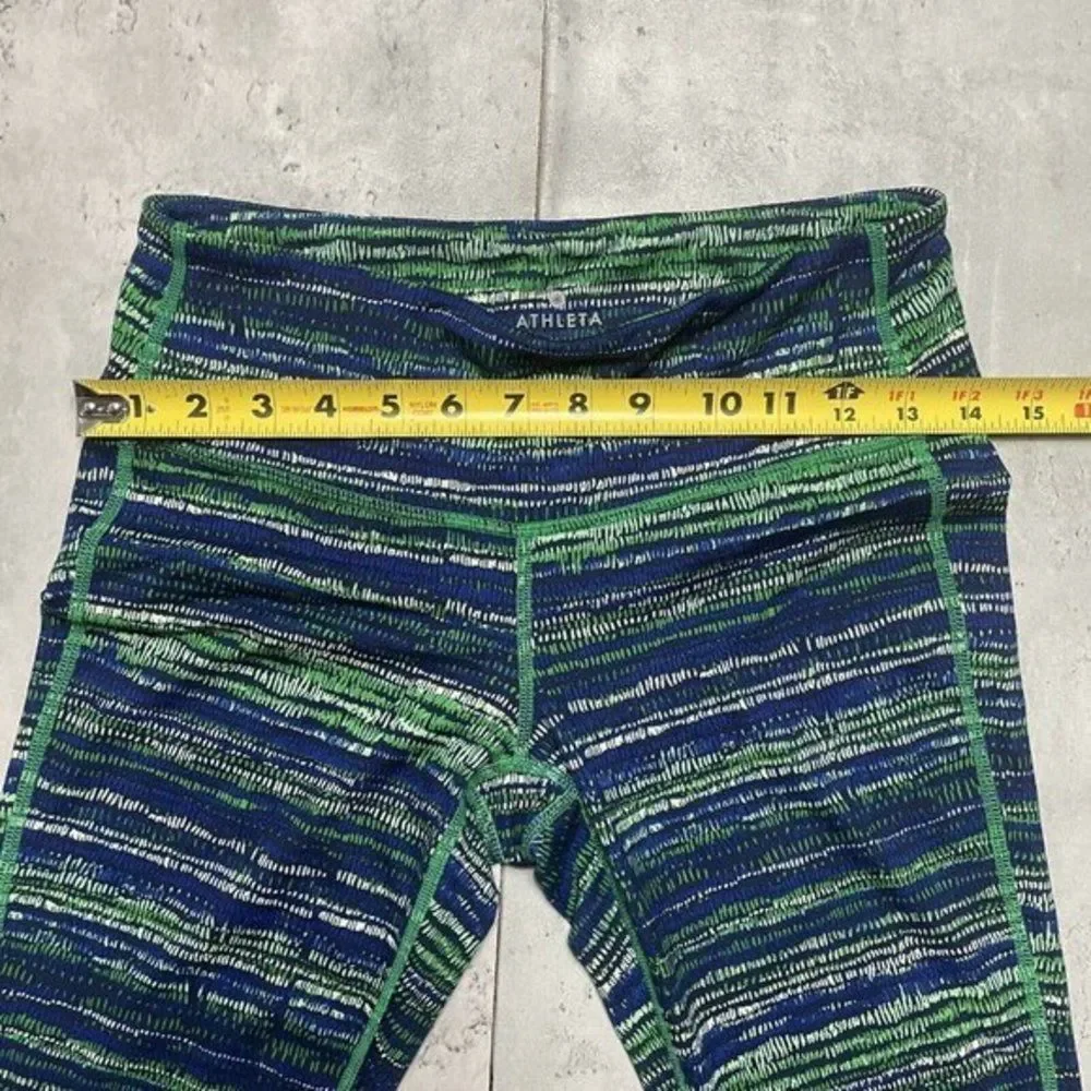 Athleta Retreat Chaturanga‎ Womens Small Leggings Yoga Pants Tight Green 964529 - Picture 8 of 8